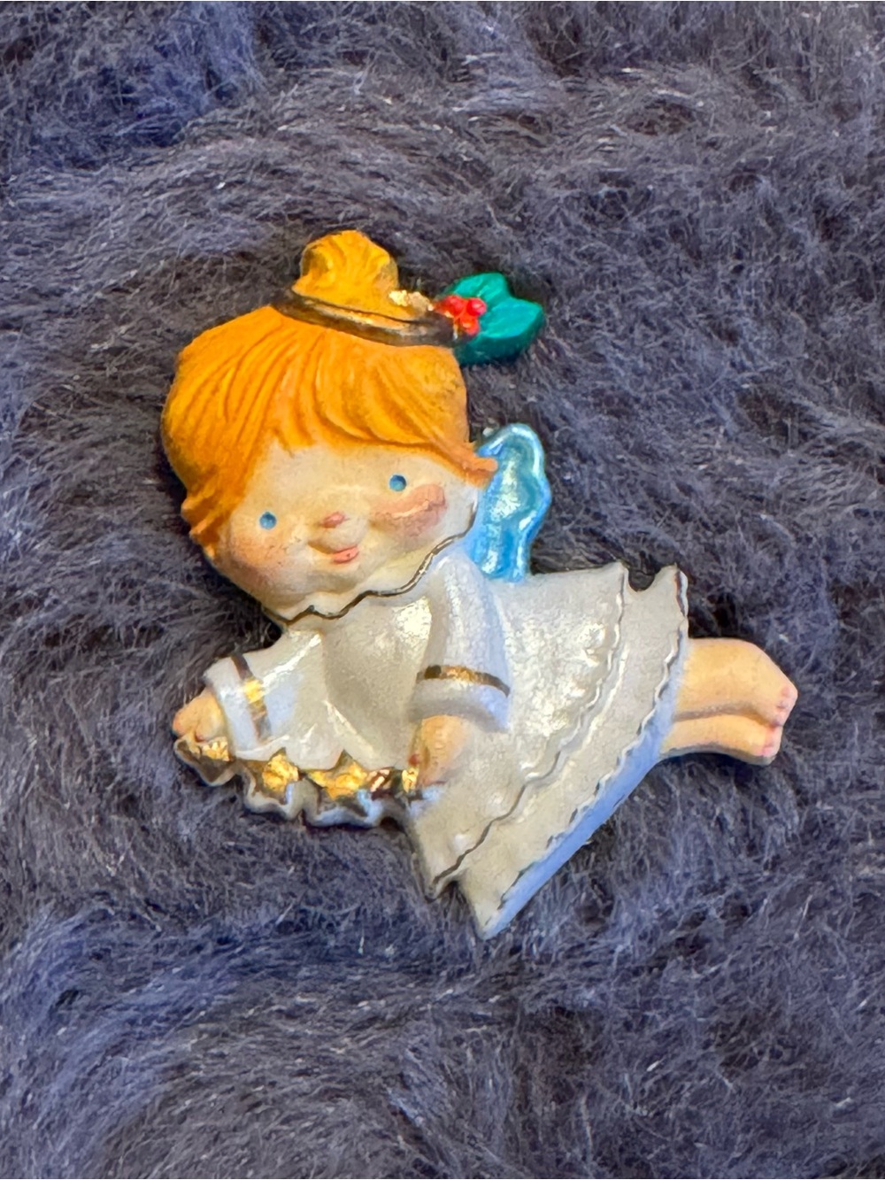 1986 Hallmark Adorable Little Angel Brooch Pin Vintage